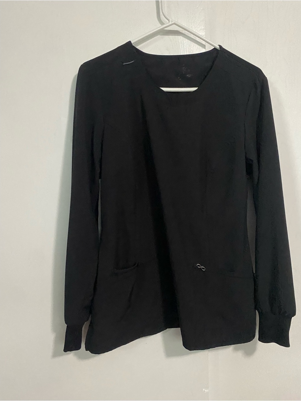 3 Cherokee Infinity Black Medical long sleeve Scrub Tops